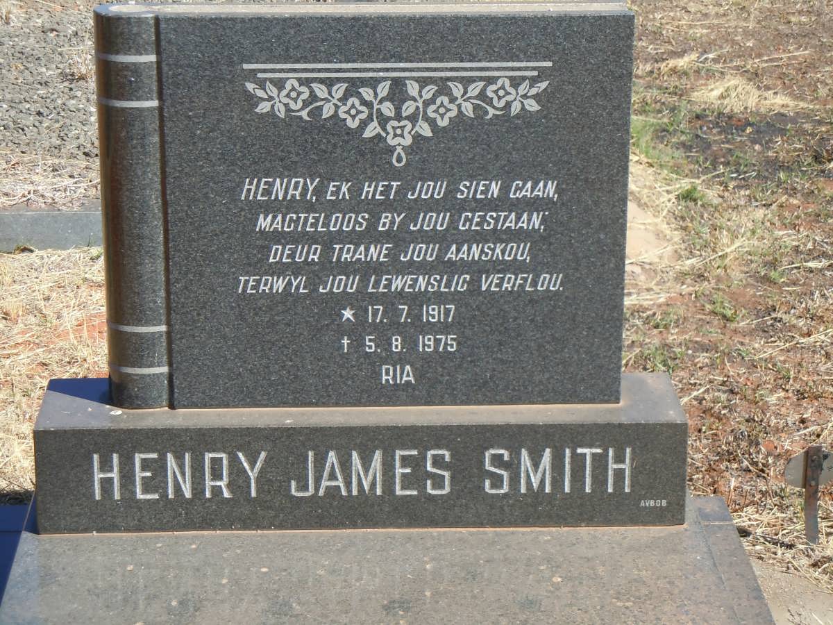 SMITH Henry James 1917-1975