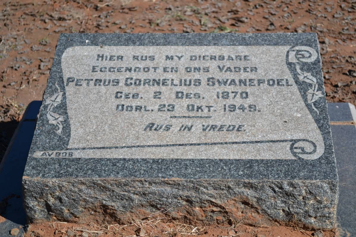 SWANEPOEL Petrus Cornelius 1870-1949