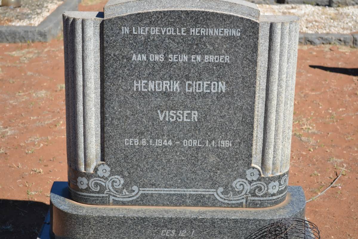VISSER Hendrik Gideon 1944-1961