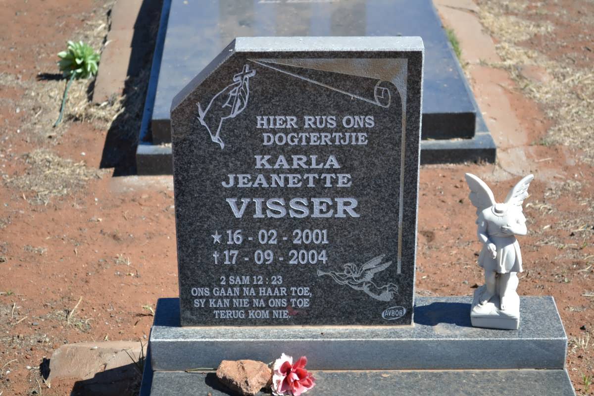 VISSER Karla Jeanette 2001-2004