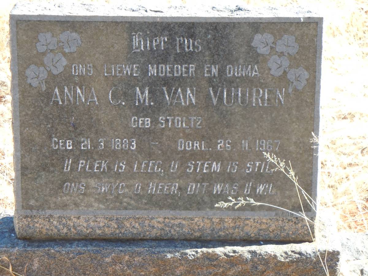 VUUREN Anna C.M., van nee STOLTZ 1883-1967