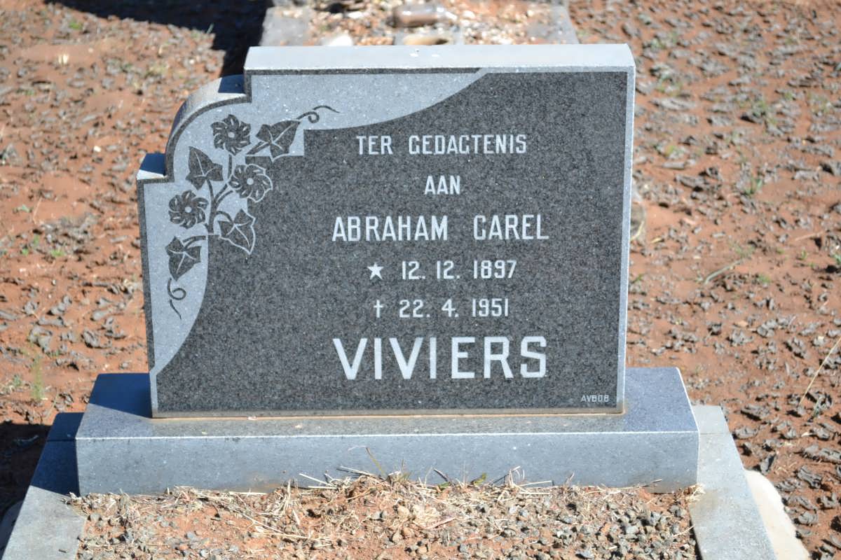 VIVIERS Abraham Carel 1897-1951