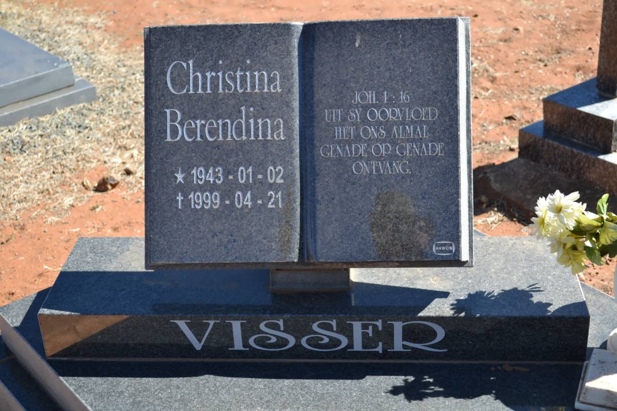 VISSER Christina Berendina 1943-1999