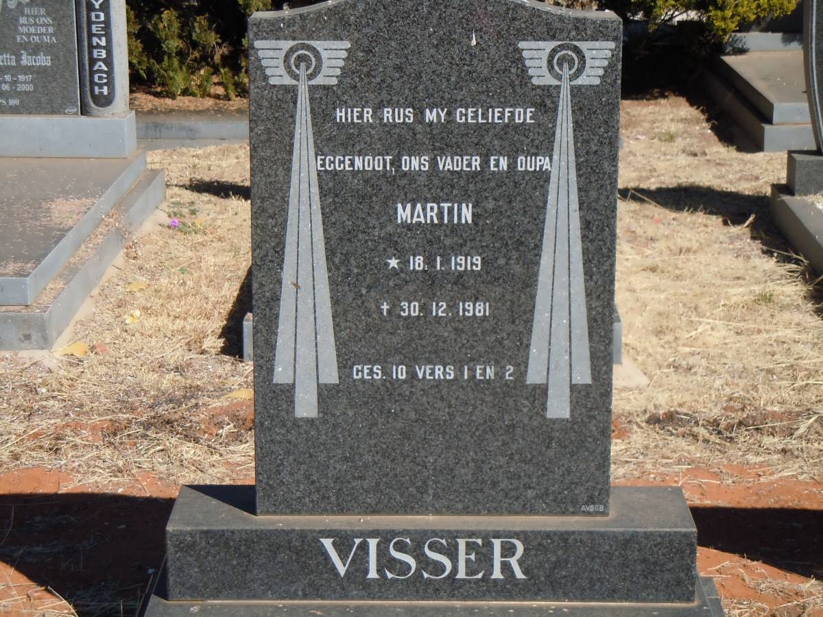 VISSER Martin 1919-1981