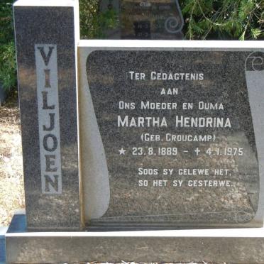 VILJOEN Martha Hendrina nee CROUCAMP 1889-1975