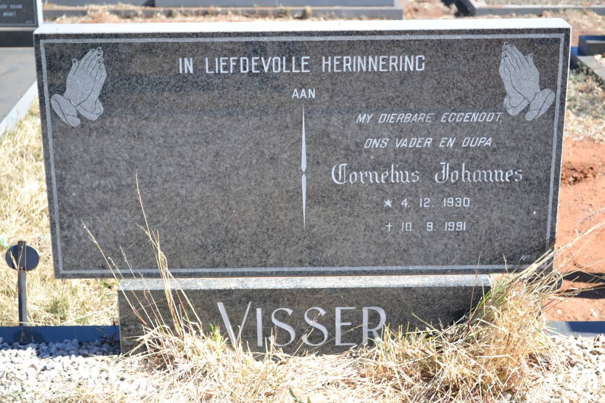 VISSER Cornelius Johannes 1930-1991