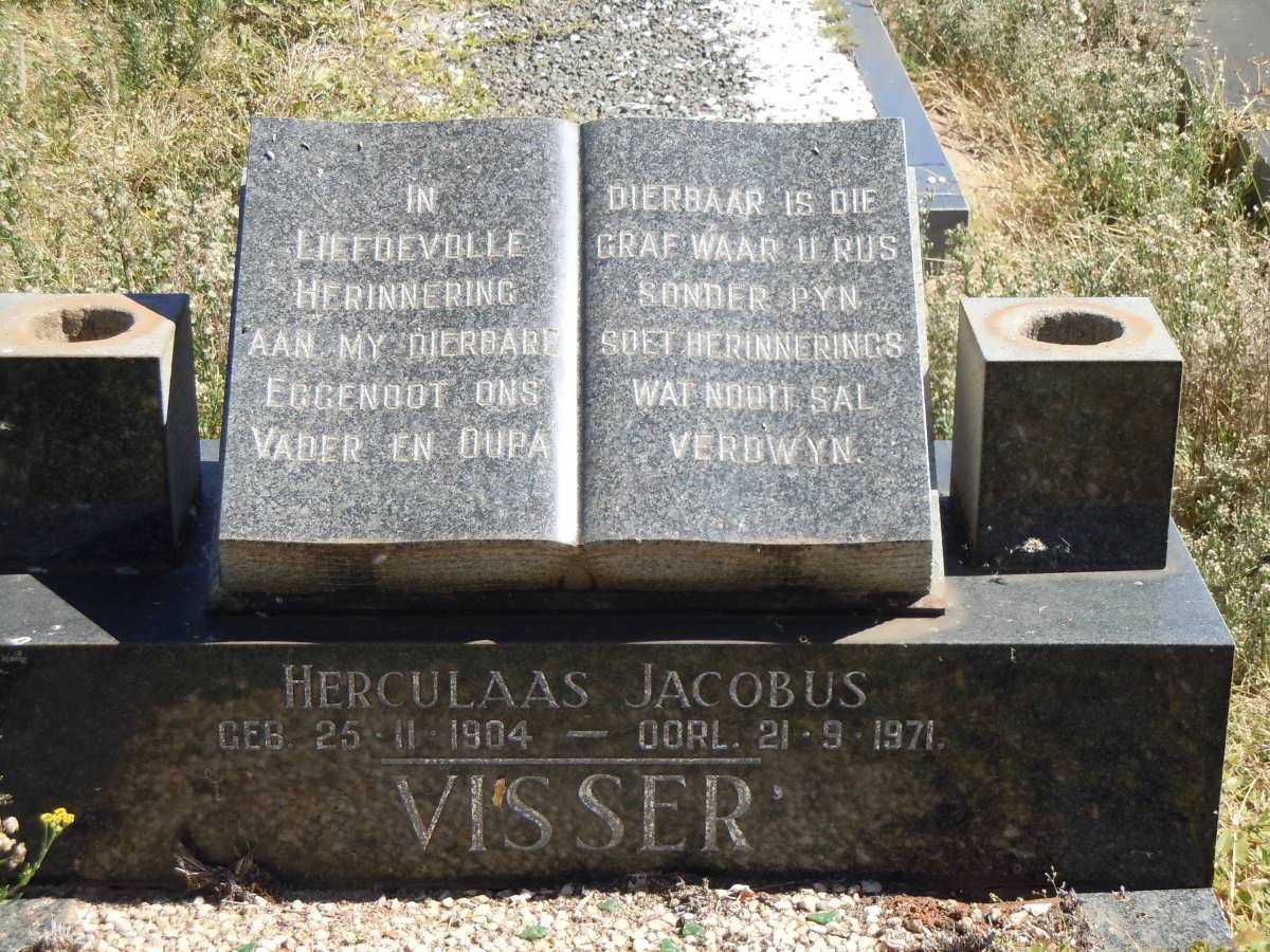 VISSER Herculaas Jacobus 1904-1971