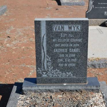 WYK Andries Daniel, van -1968