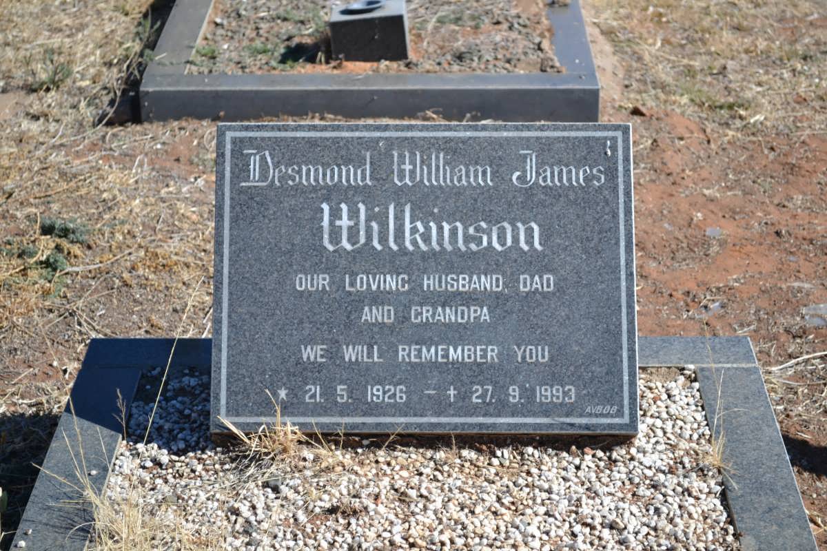 WILKINSON Desmond William James 1926-1993