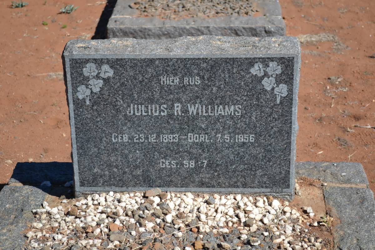 WILLIAMS Julius R. 1893-1956