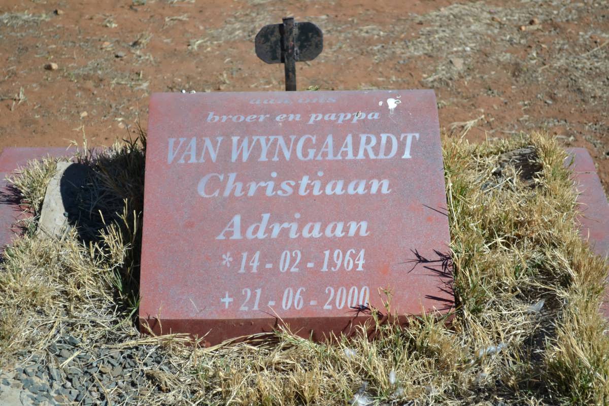WYNGAARDT Christiaan Adriaan, van 1964-2000