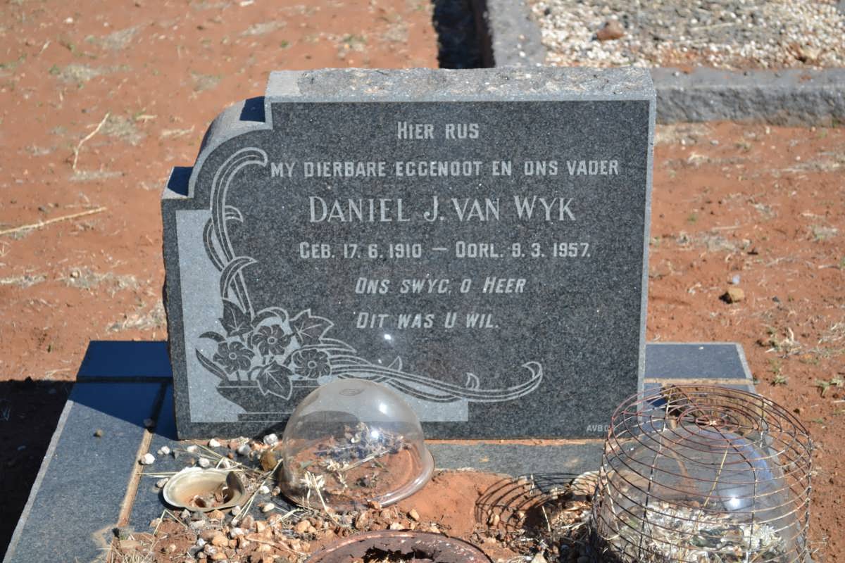 WYK Daniel J., van 1910-1957