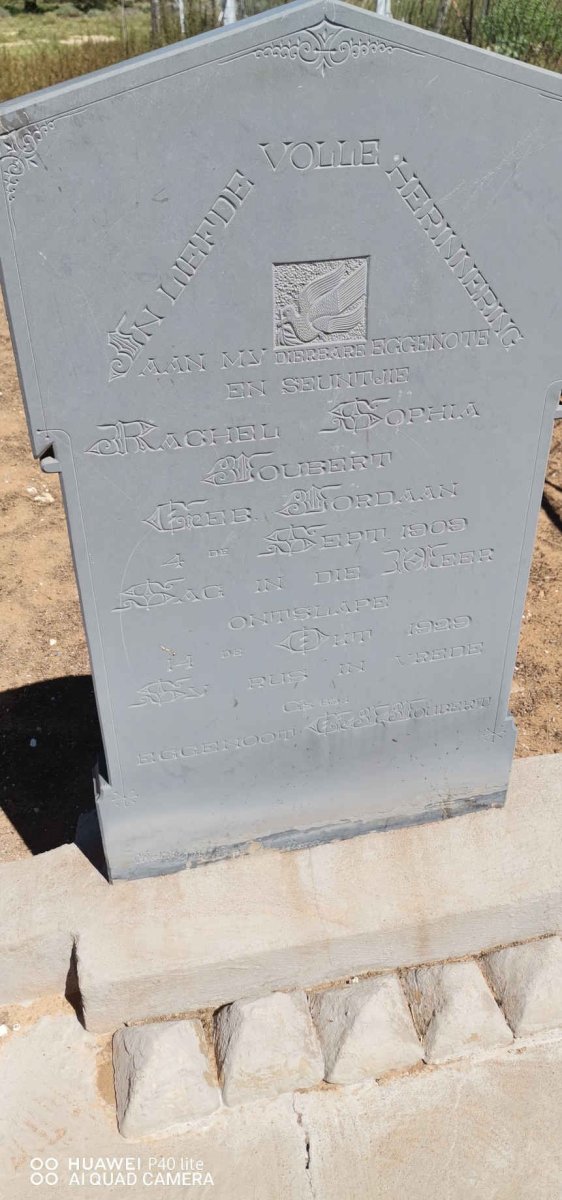 JOUBERT Rachel Sophia nee 1909-1929 :: JOUBERT seuntjie