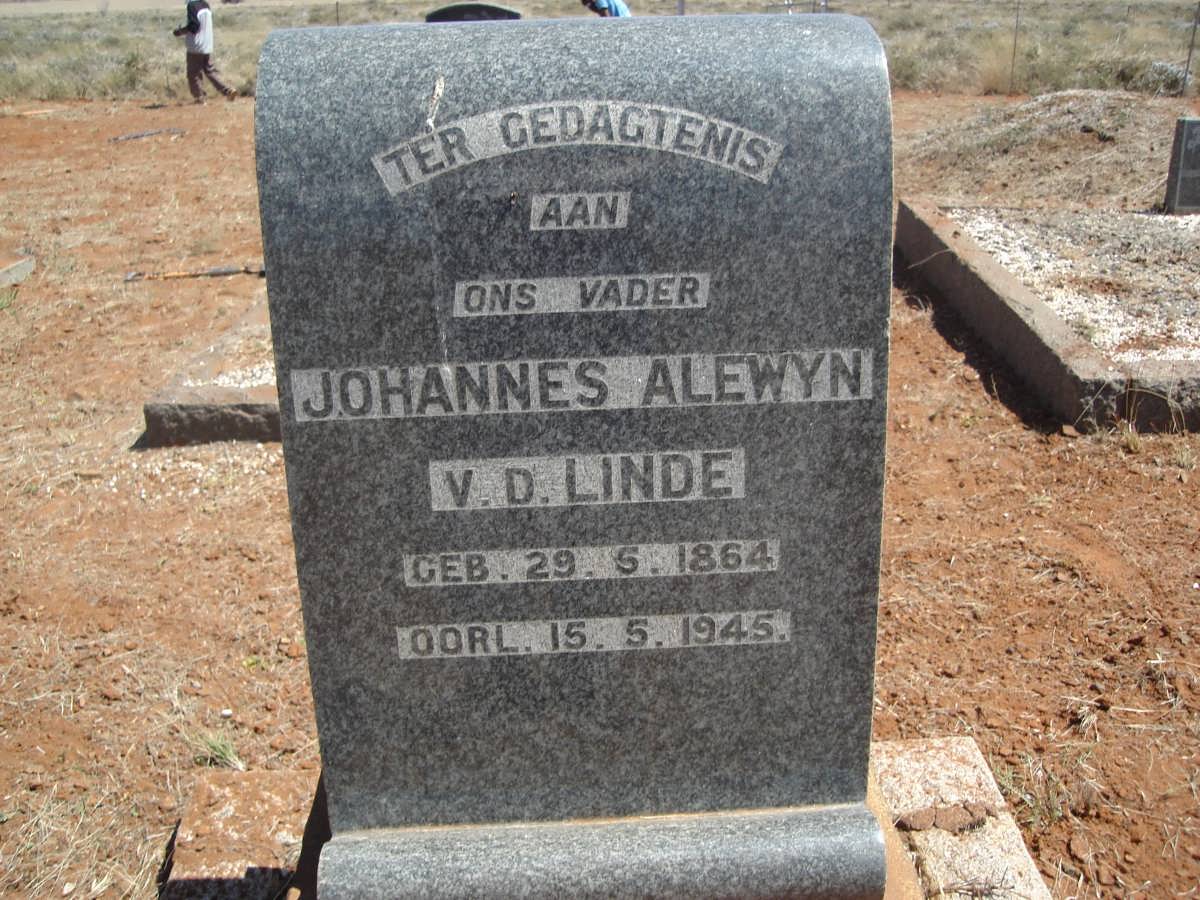 LINDE Johannes Alewyn, v.d. 1864-1945