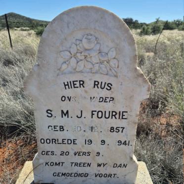 FOURIE S.M.J. 1857-1941