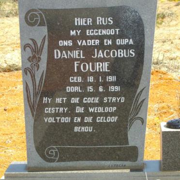 FOURIE Daniel Jacobus 1911-1991