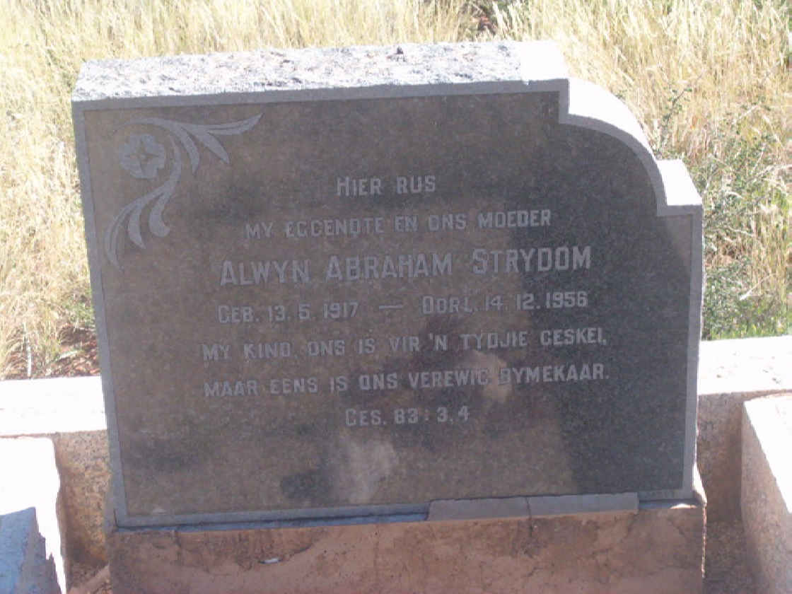 STRYDOM Alwyn Abraham 1917-1956