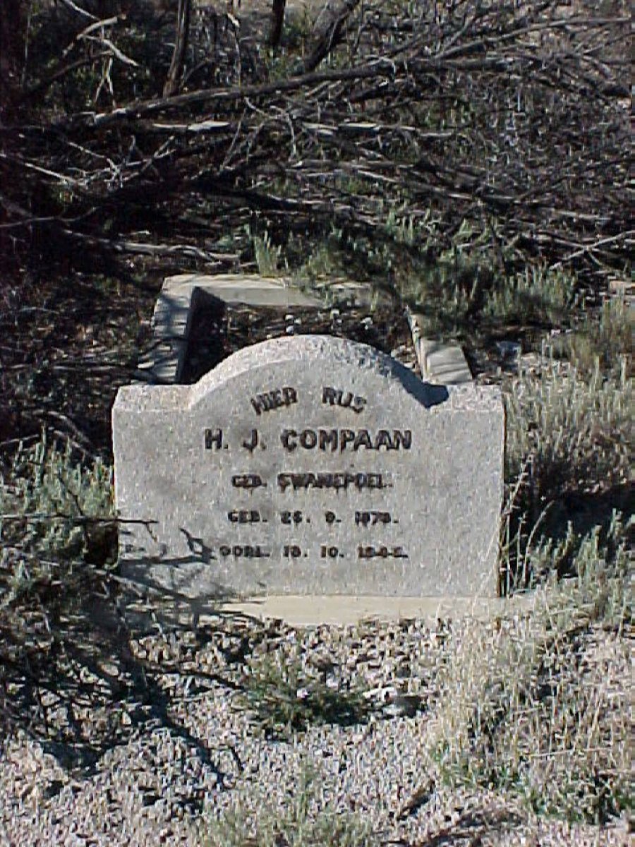 COMPAAN H.J. nee SWANEPOEL 1878-1945