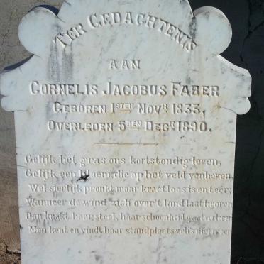 FABER Cornelis Jacobus 1833-1890