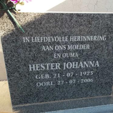 FABER William 1919-1992 &amp; Hester Johanna 1925-2006