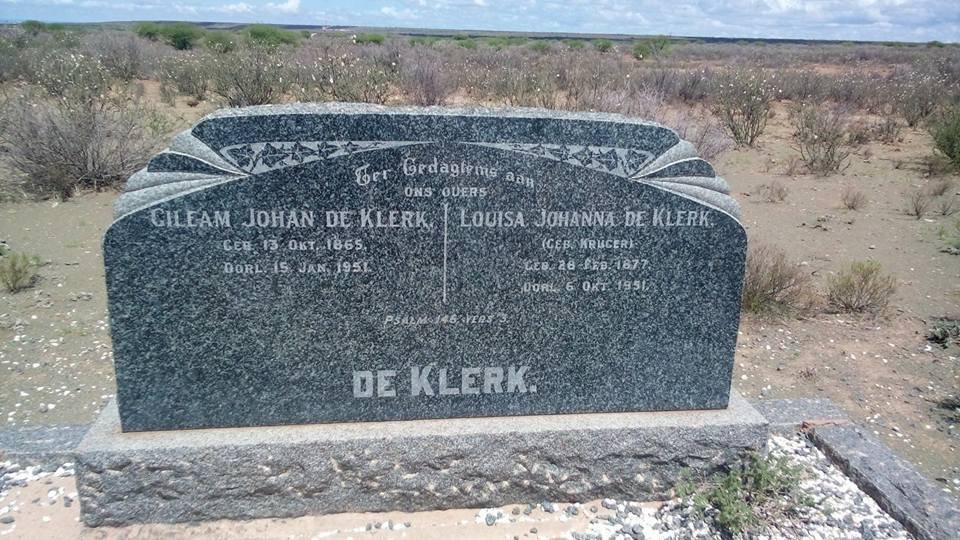 KLERK Gileam Johan, de 1895-1951 &amp; Louisa Johanna KRUGER 1877-1951