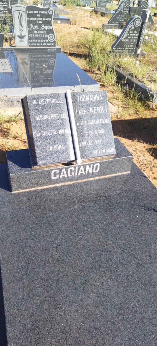 GAGIANO Thomasina nee KERR 1912-1981