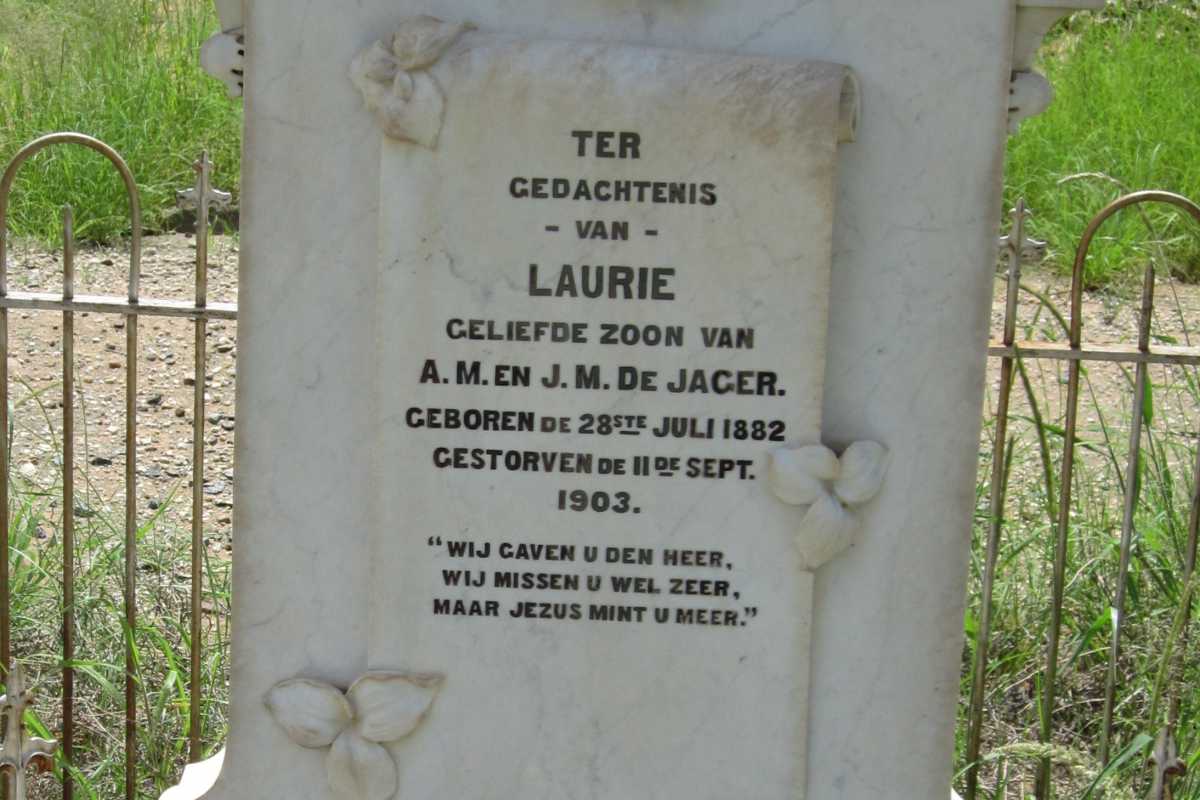 JAGER Laurie, de 1882-1903