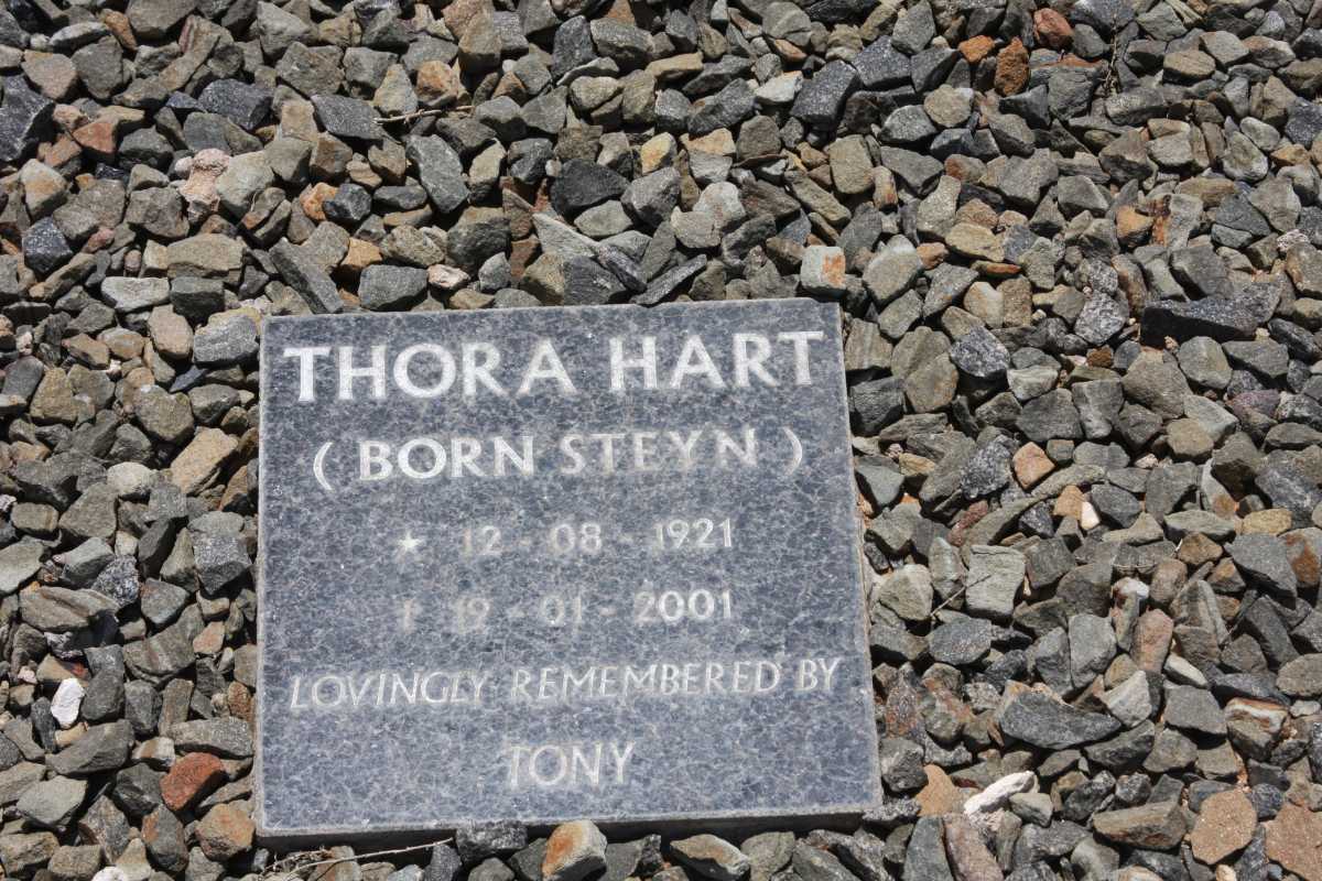 HART Thora nee STEYN 1921-2001