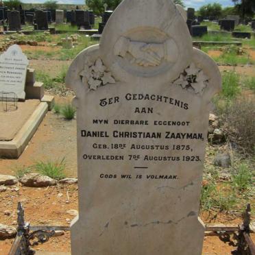 ZAAYMAN Daniel Christiaan 1875-1923