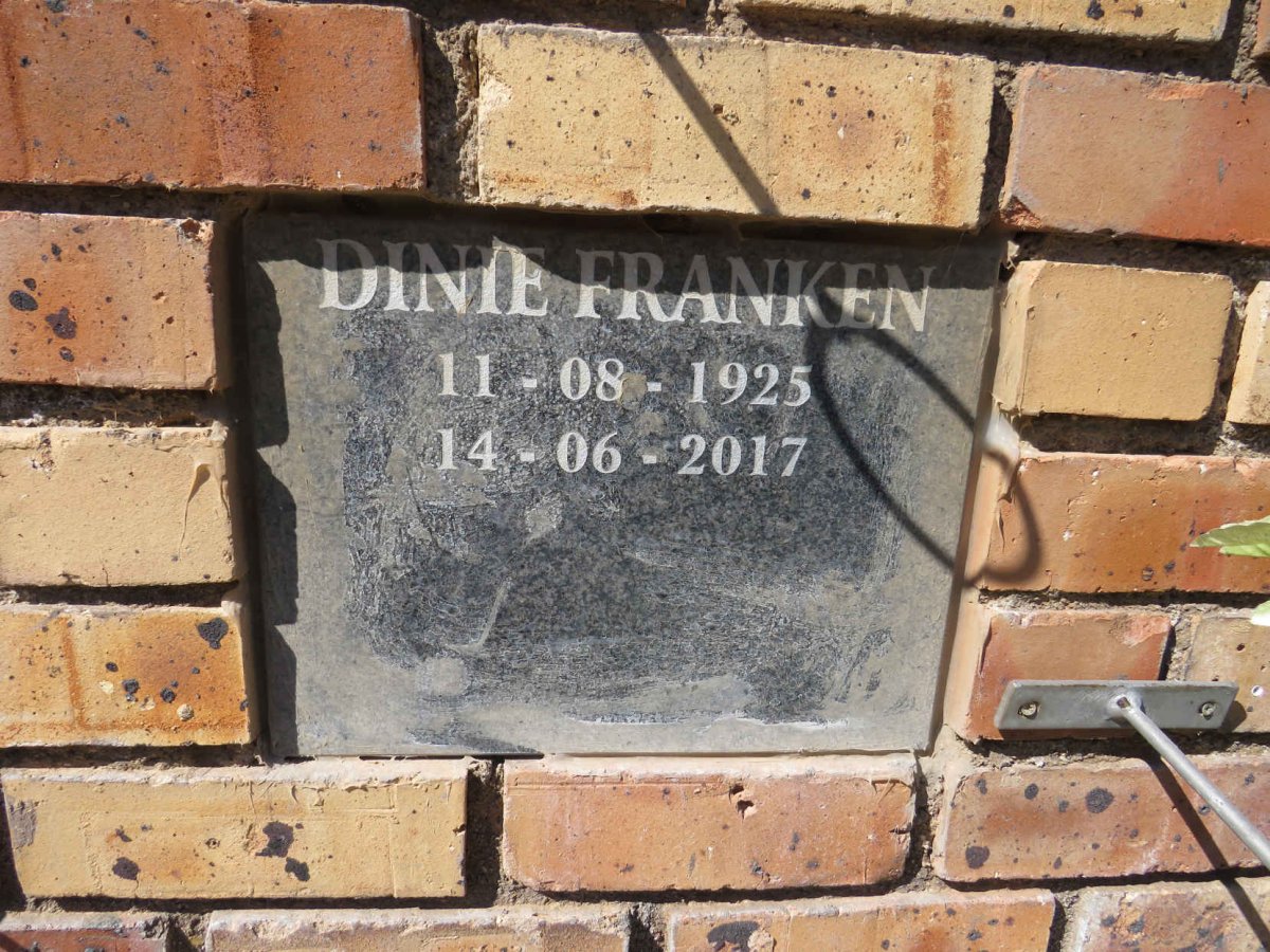 FRANKEN Dinie 1925-2017