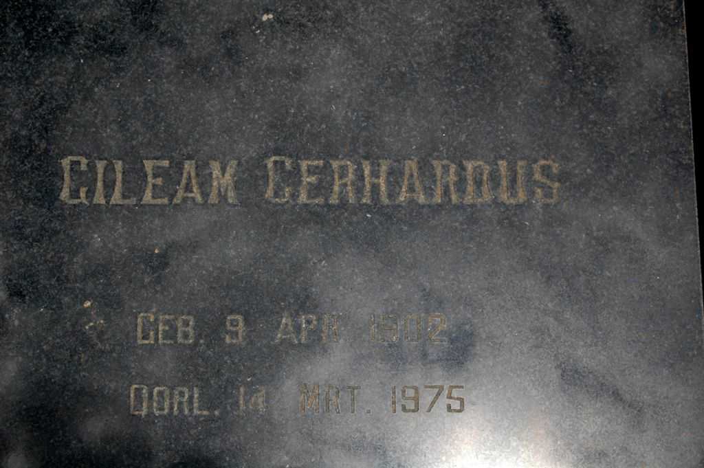 HEERDEN Gileam Gerhardus, van 1902-1975