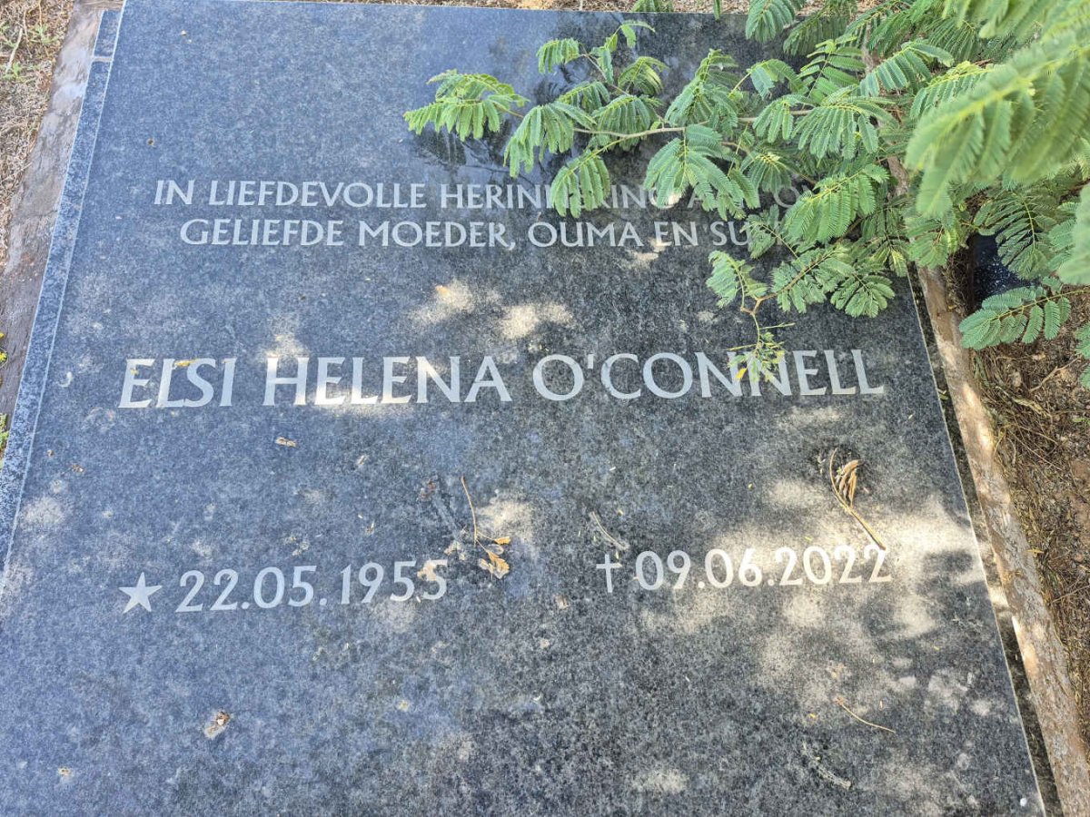O'CONNELL Elsi Helena 1955-2022