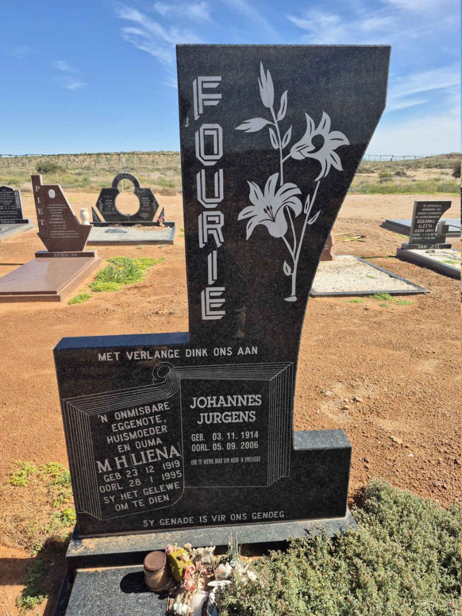 FOURIE Johannes Jurgens 1914-2006 & M.H. 1919-1995
