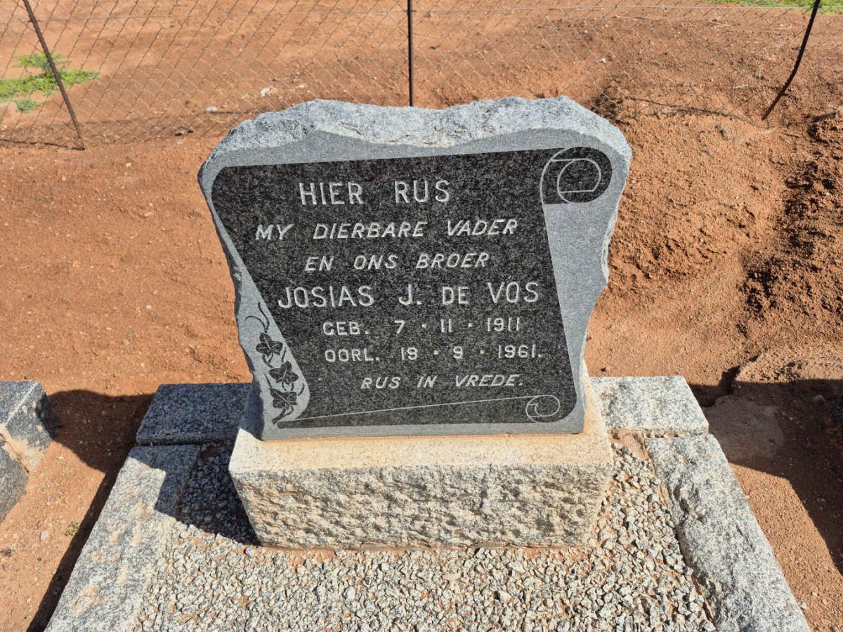 VOS Josias J., de 1911-1961