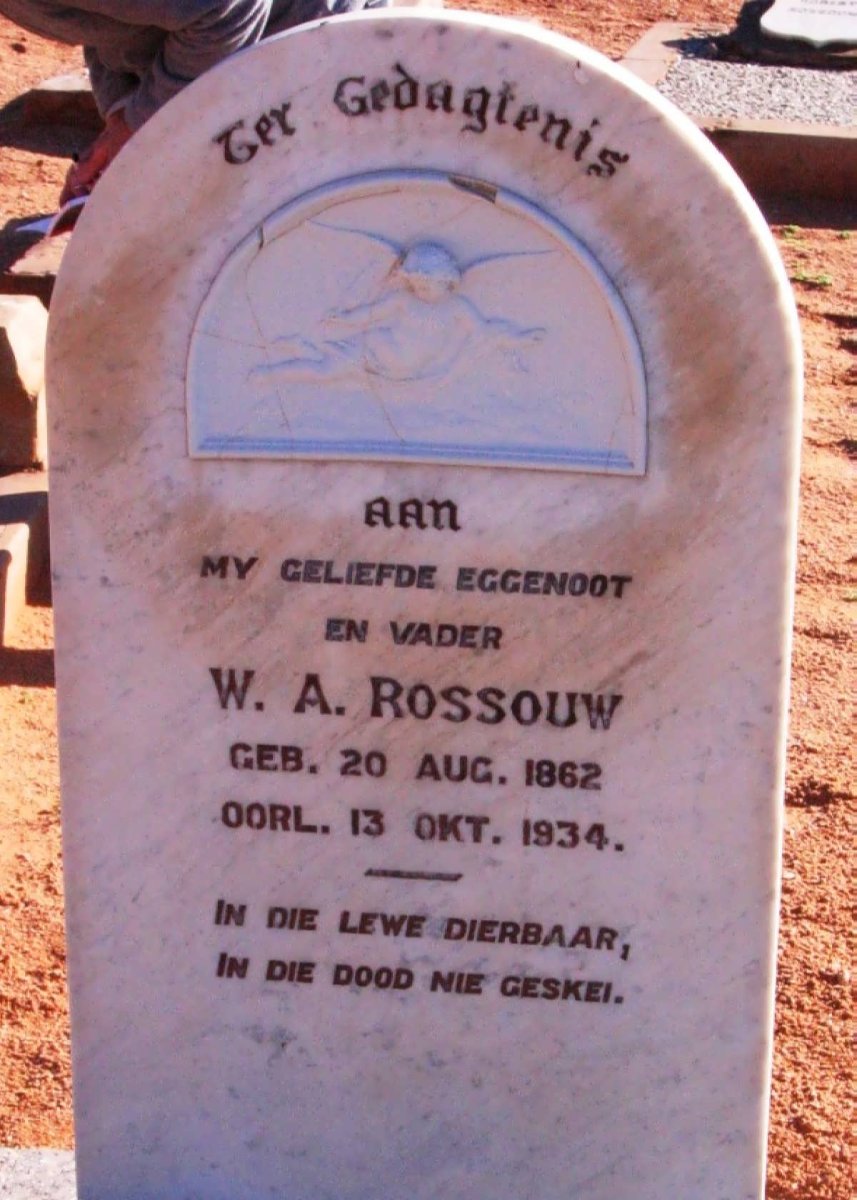 ROSSOUW W.A. 1862-1934