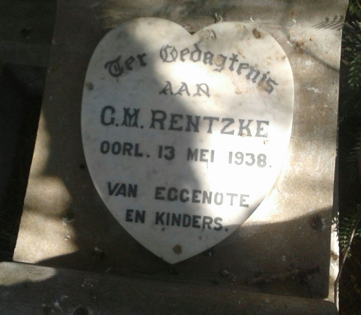 RENTZKE G.M. -1938