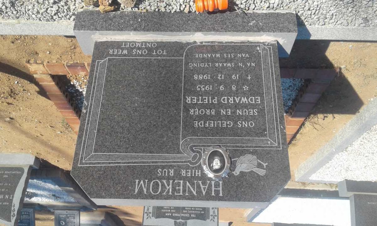 HANEKOM Edward Pieter 1955-1988