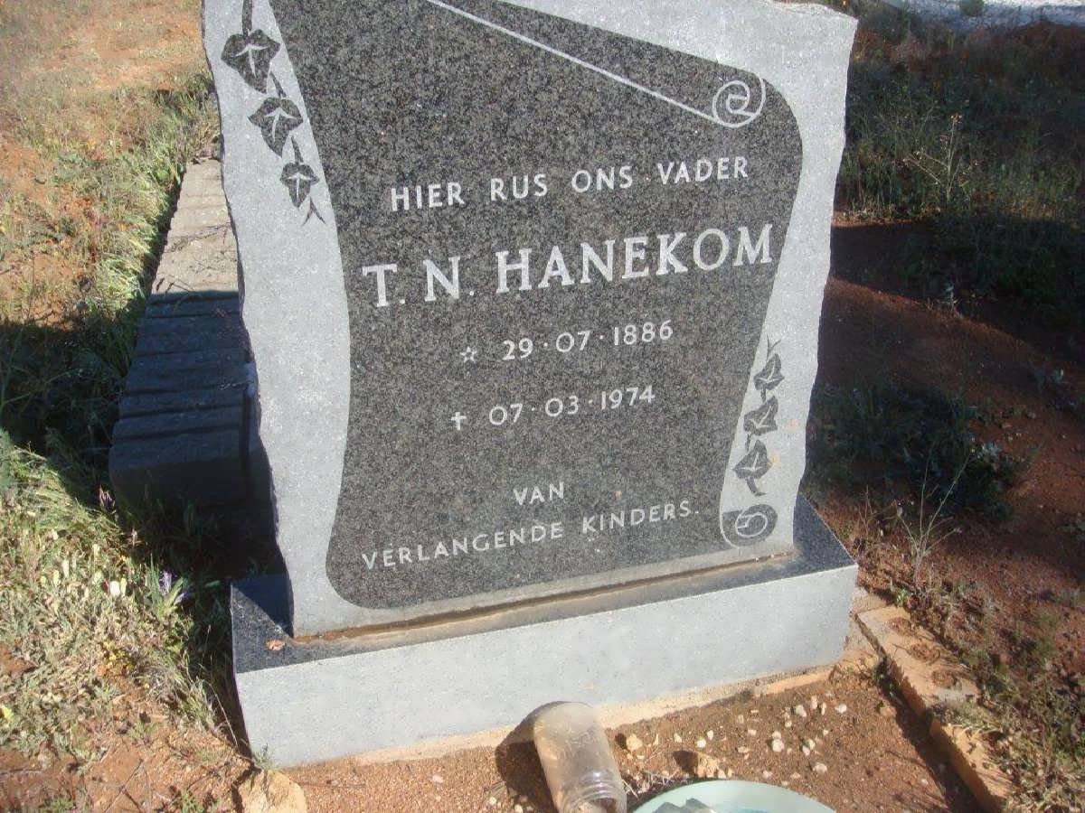 HANEKOM T.N. 1886-1974