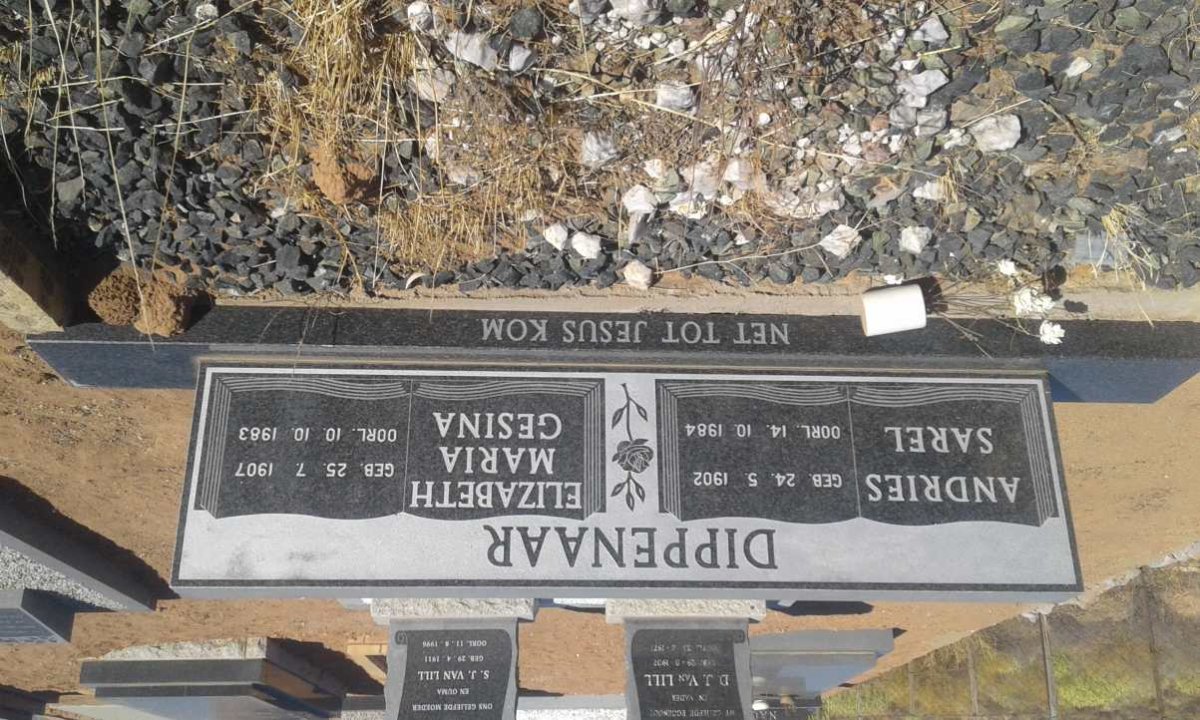 DIPPENAAR Andries Sarel 1902-1984 &amp; Elizabeth Maria Gesina 1907-1983