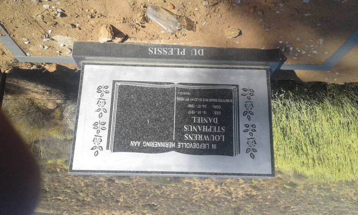PLESSIS Louwrens Stephanus Daniel, du 1917-1998