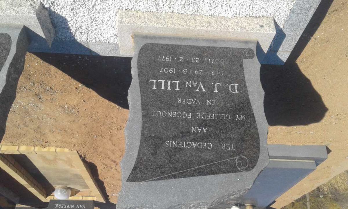 LILL D.J., van 1907-1977 &amp; S.J. 1911-1996