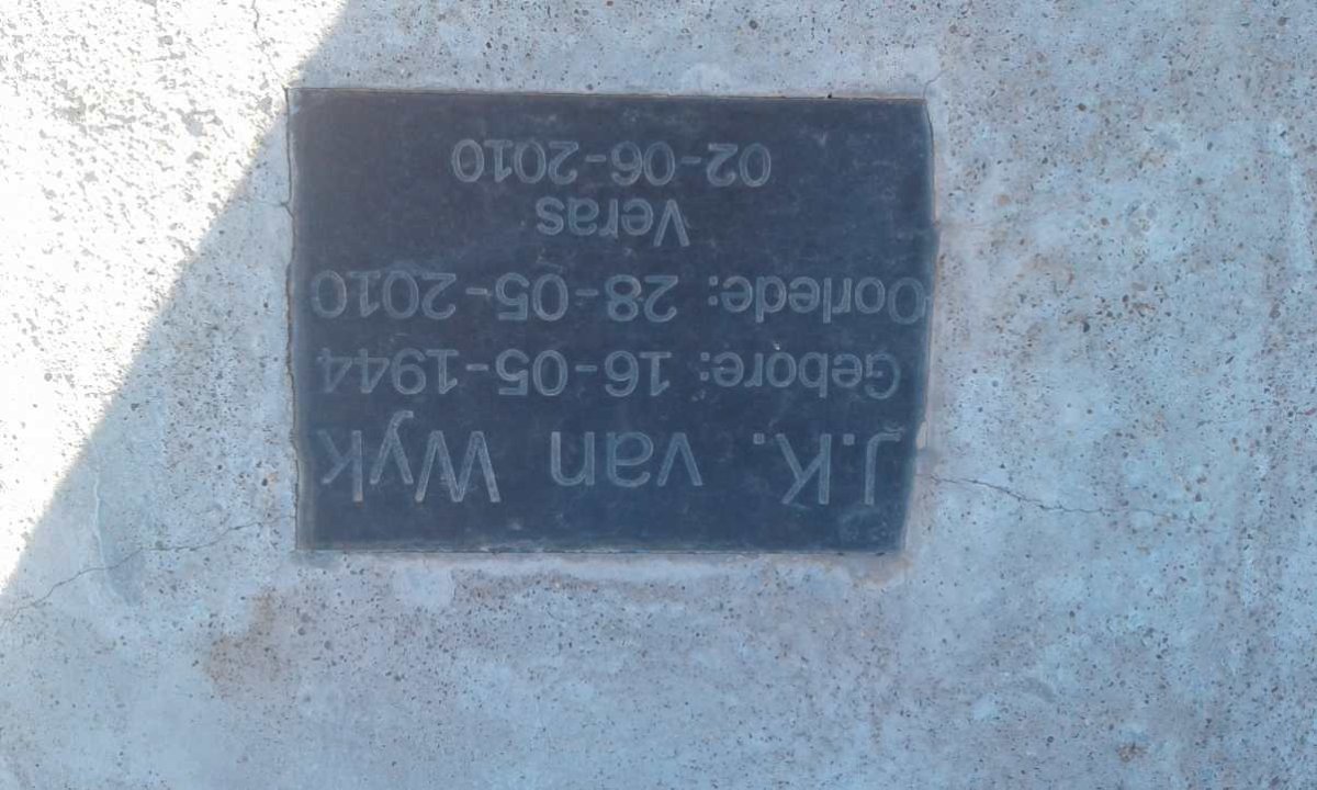 WYK M.C.B., van 1918-1963 :: VAN WYK J.K. 1944-2010
