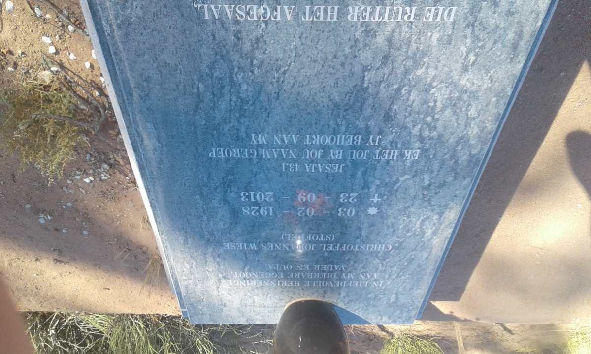 WIESE Christoffel Johannes 1928-2013