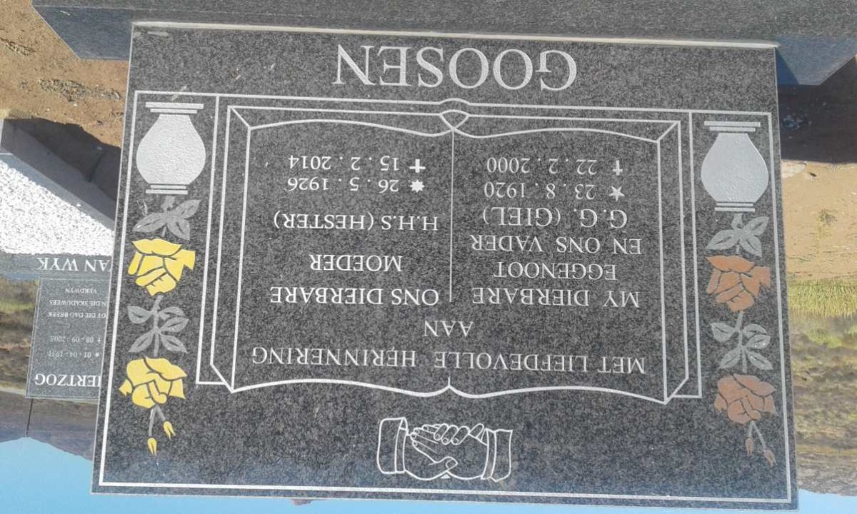 GOOSEN G.G. 1920-2000 &amp; H.H.S. 1926-2014