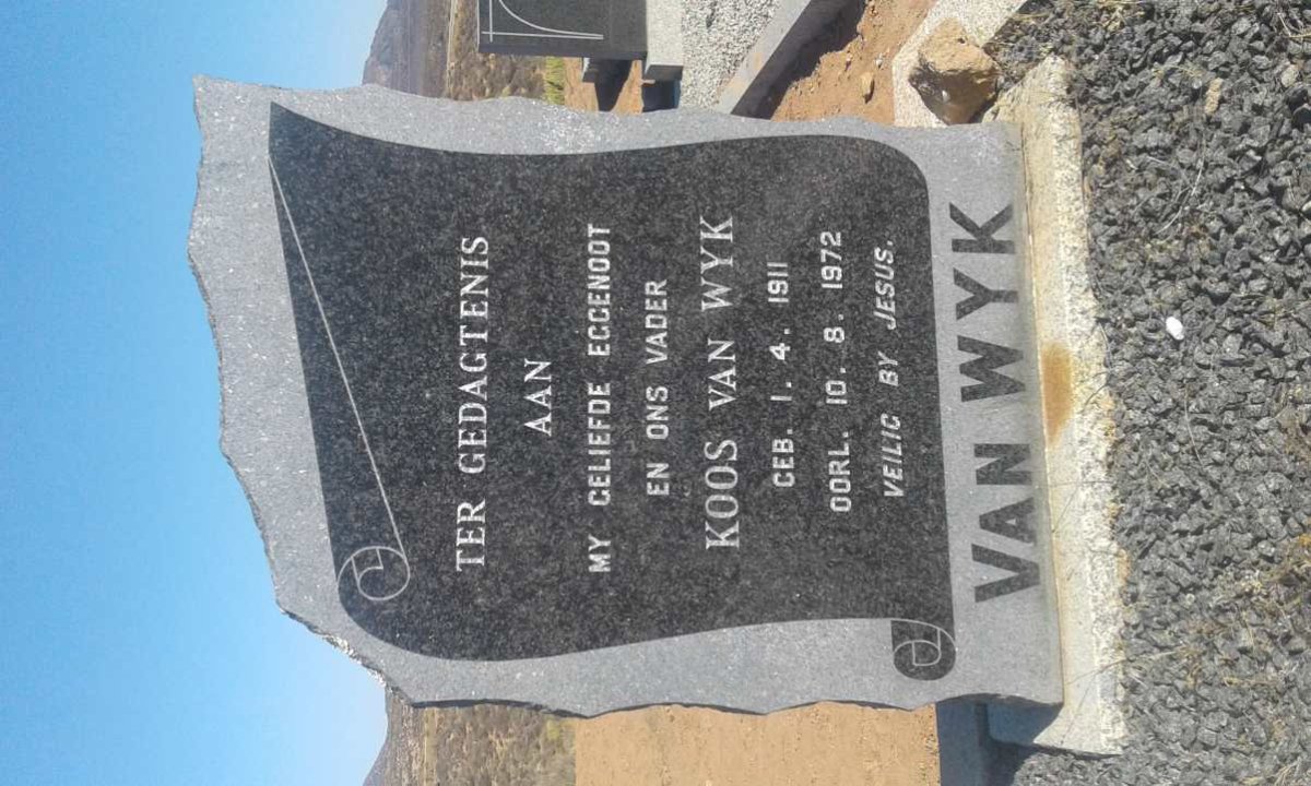 WYK Koos, van 1911-1972