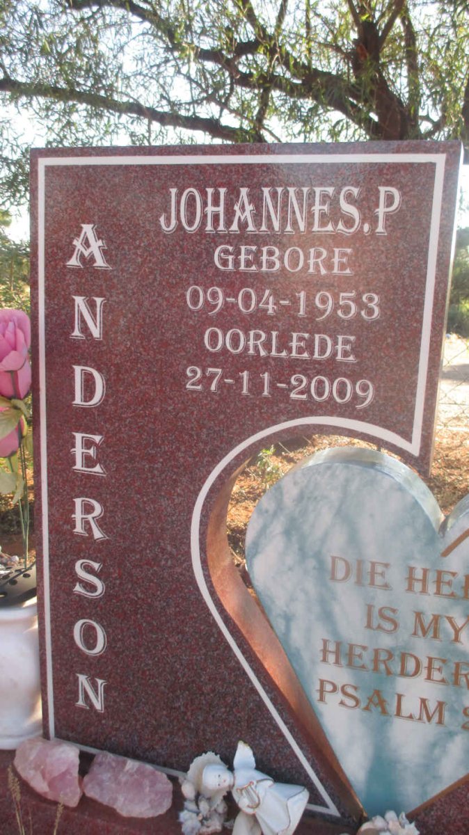 ANDERSON Johannes P. 1953-2009