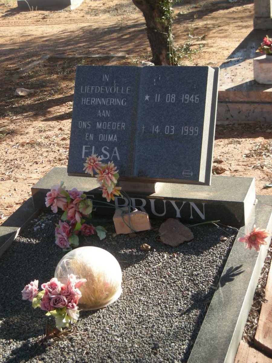 BRUYN Elsa, de 1946-1999