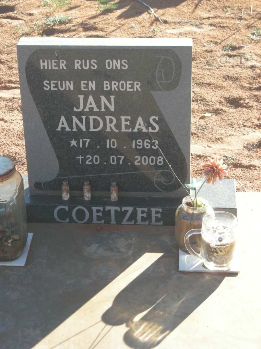 COETZEE Jan Andreas 1963-2008