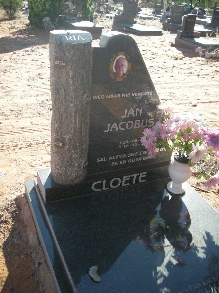 CLOETE Jan Jacobus
