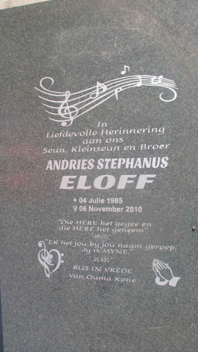 ELOFF Andries Stephanus 1985-2010